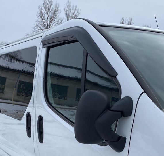 Вітровики (2 шт., EuroCap) для Opel Vivaro 2001-2015 рр | Зображення 1