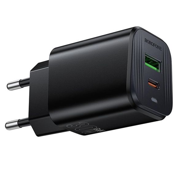 МЗП Borofone BAS85A Star PD30W+QC3.0 (1USB-A/1C) Black | Зображення 4