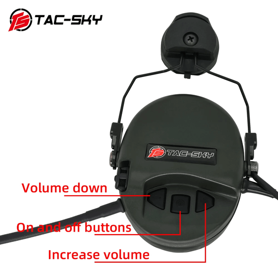 Активні навушники Tac-Sky Sordin Headset - Foliage Green | Зображення 4
