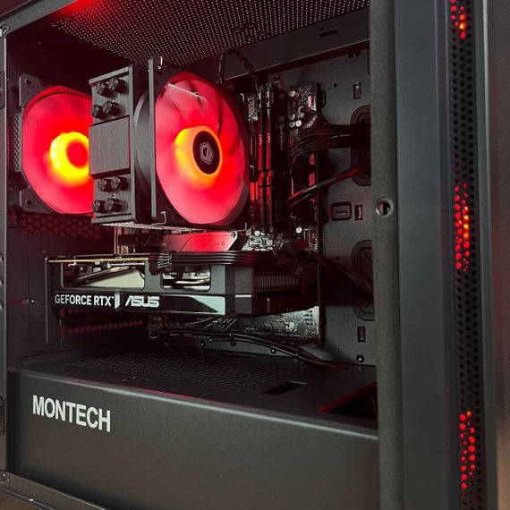 Збірка на замовлення: ігровий ПК Montech Air 100 ARGB Black Tower / AMD Ryzen 5 7500F (6 (12) ядер по 3,7 - 5,0 ГГц) / 32 ГБ DDR5 / 1000 ГБ SSD M.2 / nVidia GeForce RTX 5060, 8 ГБ GDDR7, 128-bit / 650W | Зображення 5