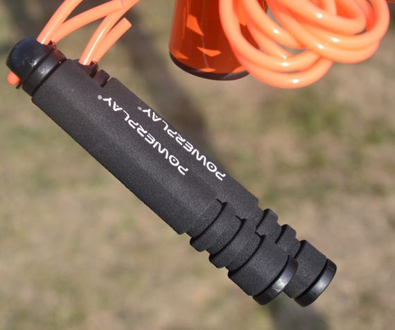 Скакалка PowerPlay 4205 Classic Plus Jump Rope Помаранчева 2,7 м | Зображення 5