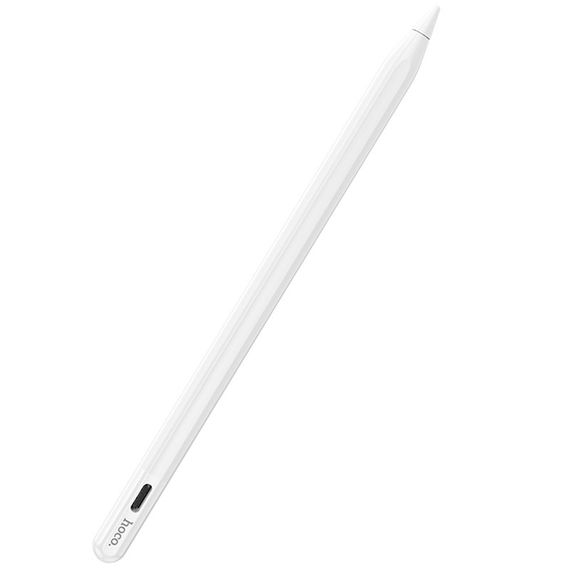 Стилус Hoco GM112 Intelligent anti-lost active capacitive pen with digital display for iP White | Зображення 2