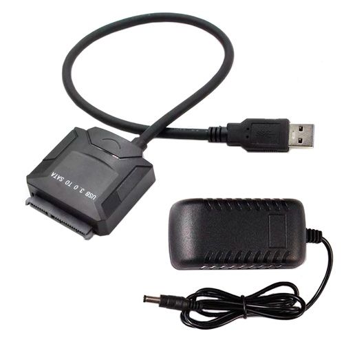 Переходник USB 3.0 - SATA 2.5/3.5 для жесткого диска HDD SSD до 5Гбит/с с БП | Зображення 1