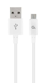 Кабель Cablexpert CC-USB2P-AMmBM-1M-W, USB 2.0 A-тато/Micro B-тато, 1,0 м.