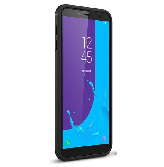 Противоударный бампер PRIMO Carbon Fiber Series для Samsung J6 Plus 2018 (SM-J610) - Black | Зображення 1