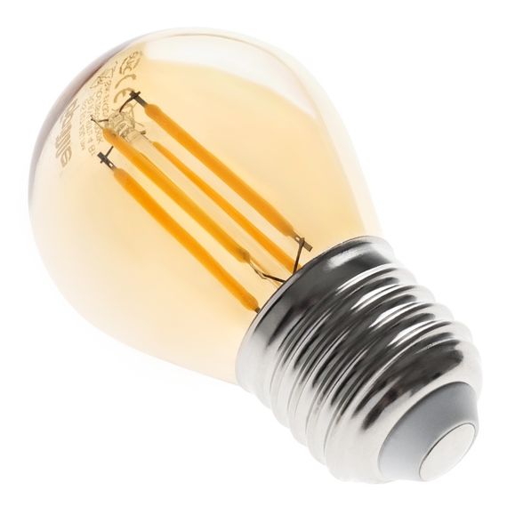 Лампа светодиодная LED 4W E27 COG WW G45 Amber 220V | Зображення 3