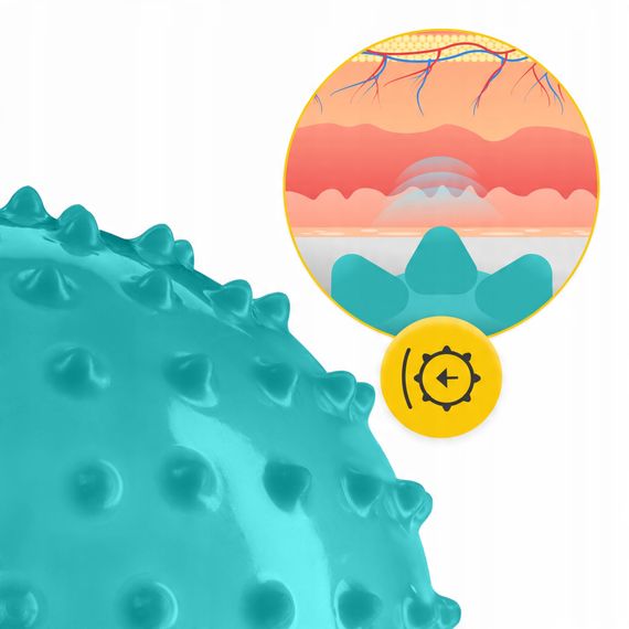 М'яч для пілатесу, йоги, реабілітації 4FIZJO 20 см (масажний) Mint (P-5905973406093) | Зображення 1