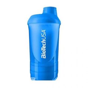 Шейкер BioTech Shaker Wave 3 in 1 600 ml (250 ml + 100 ml) "Schocking Blue"
