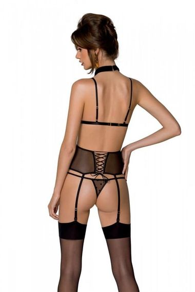 Корсет Passion DOMINICA CORSET Черный S/M | Зображення 1