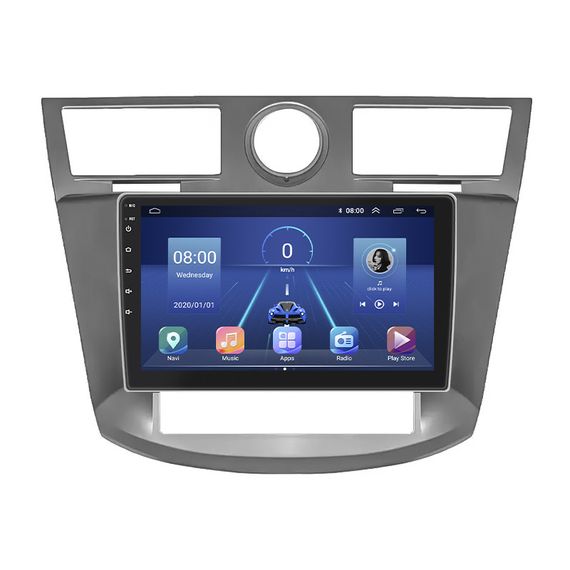 Штатная магнитола Lesko для Chrysler Sebring III 2006-2010 экран 9" 2/32Gb 4G Wi-Fi GPS Top
