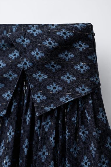 Підліткова спідниця-шорти для дівчинки Zara 148 см Синя (26021005D) | Зображення 3