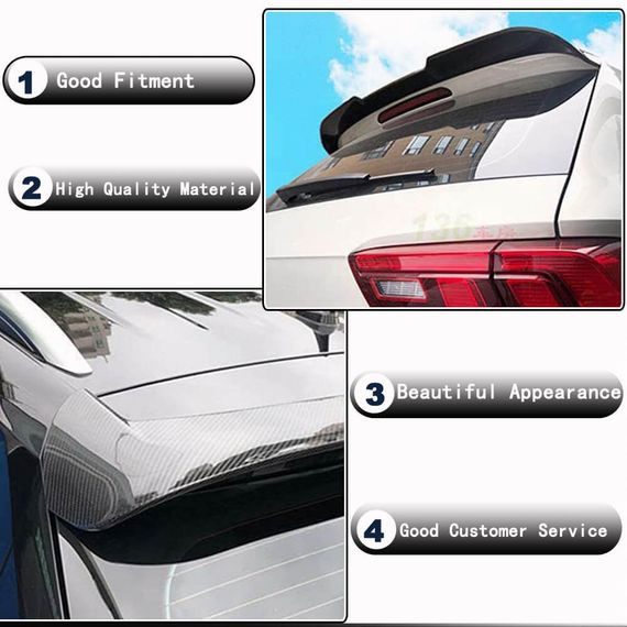 Спойлер (для 2016-2019, Карбон) для Volkswagen Tiguan | Зображення 2