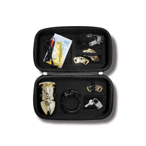 Клітка для члена з електростимуляцією Mystim Pubic Enemy No 1 - Gold Edition | Зображення 8