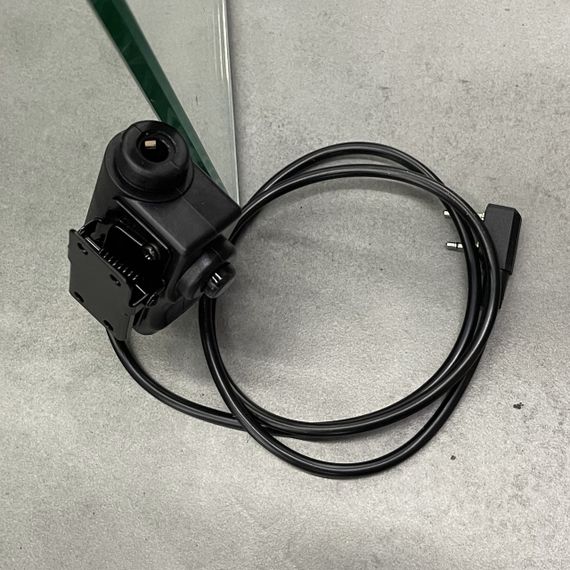 Адаптер з кнопкою PTT Earmor M51, для навушників під рацію Baofeng BF-1904 / UV-5R / UV-82 | Зображення 1