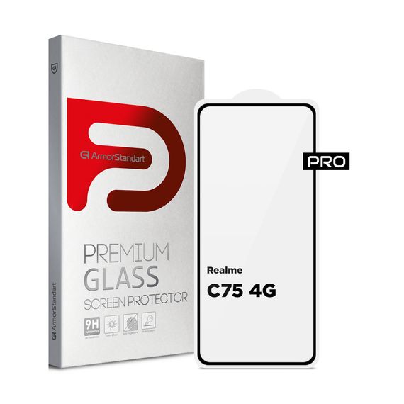 Скло захисне Armorstandart Pro Realme C75 4G Black (ARM82888)
