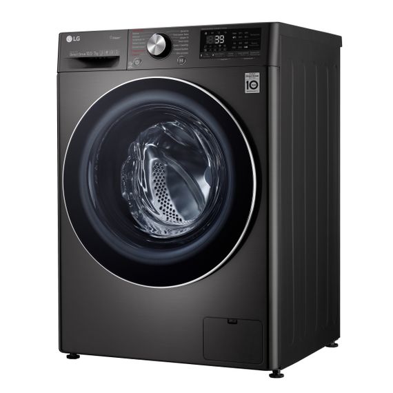 Стир.-сушильная машина LG F4V9RC9P, 10,5кг (7кг), 1400, A, Пар, глубина 56см, Дисплей, Инвертор, Черный (F4V9RC9P) | Зображення 6