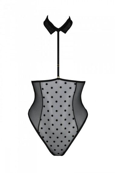Еротичне боді Passion TRISHA BODY, XXL/XXXL, black, з відкритими чашками sexstyle | Зображення 2