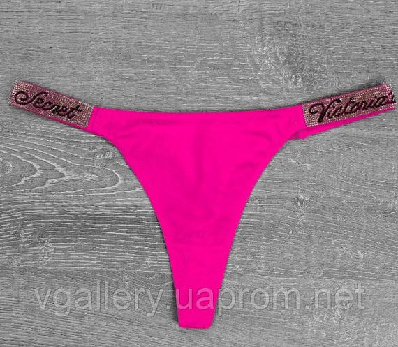 Жіночі трусики-стринги Victoria's Secret Стрази XL, Фіолетовий