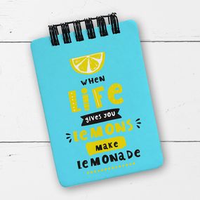 Блокнот на пружині A7 When life gives you lemons make lemonade (BL7_20J025)