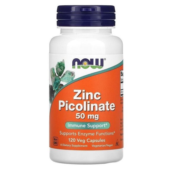 Микроэлемент Цинк NOW Foods Zinc Picolinate 50 mg 120 Caps NOW-01552