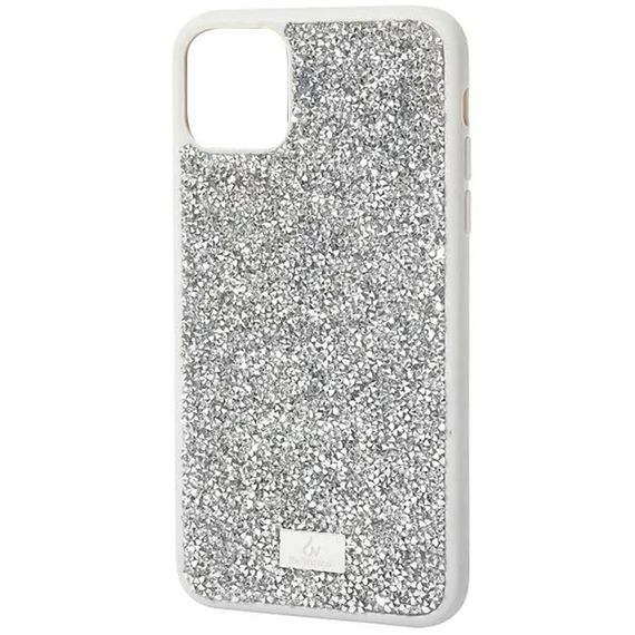 TPU чохол Bling World Rock Diamond для Apple iPhone 15 (6.1") Срібний