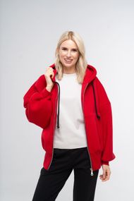 Толстовка жіноча червона тепла, XL