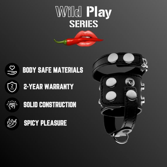 Бондаж для пениса - Erospace Wild Play Cock And Ball Strap C20 Sex Aura | Зображення 1