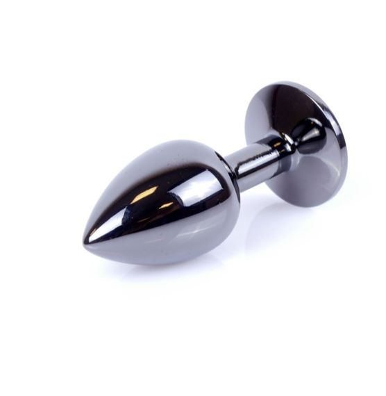 Анальная пробка - Jewellery Dark Silver PLUG- Light Blue Sex Aura | Зображення 2