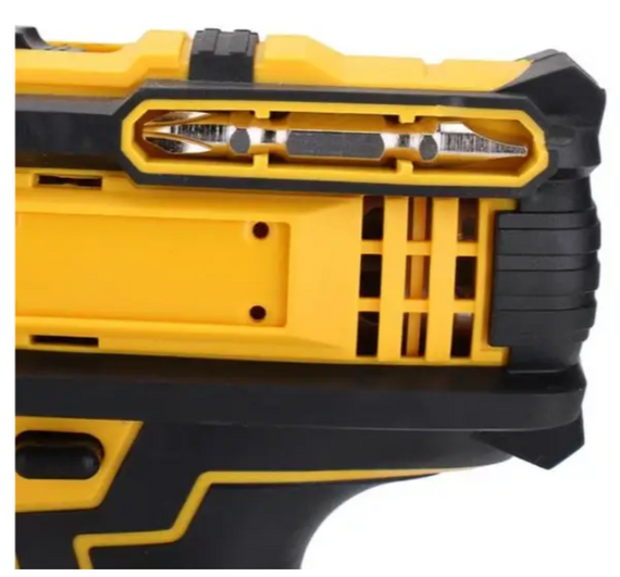 Набір шурупокрут акумуляторний із насадками screw driver sets yellow 12v Повний комплект у валізі! | Зображення 4
