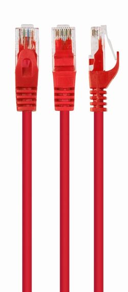 Патч корд Cablexpert PP6U-5M/R, UTP, категорія. 6, литий,  50u" штекер із фіксатором, 5 м, червоний