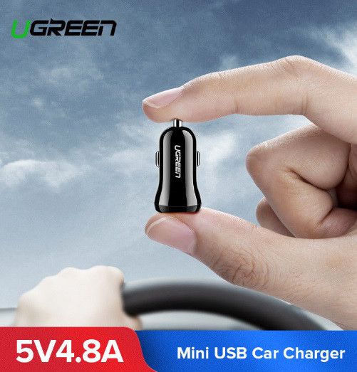 Автомобильное зарядное устройство Ugreen ED018 24W 2xUSB Charger Черный | Зображення 4