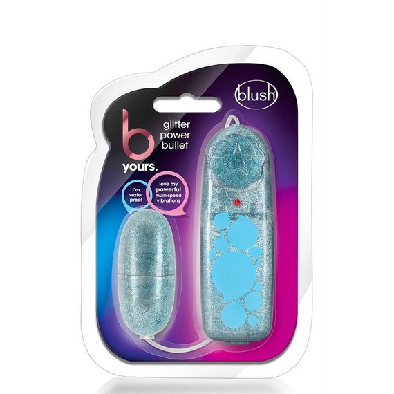 Вібратор-яйце з пультом управління B Yours, синє, 5,7 × 2,5 см Sex Aura | Зображення 4