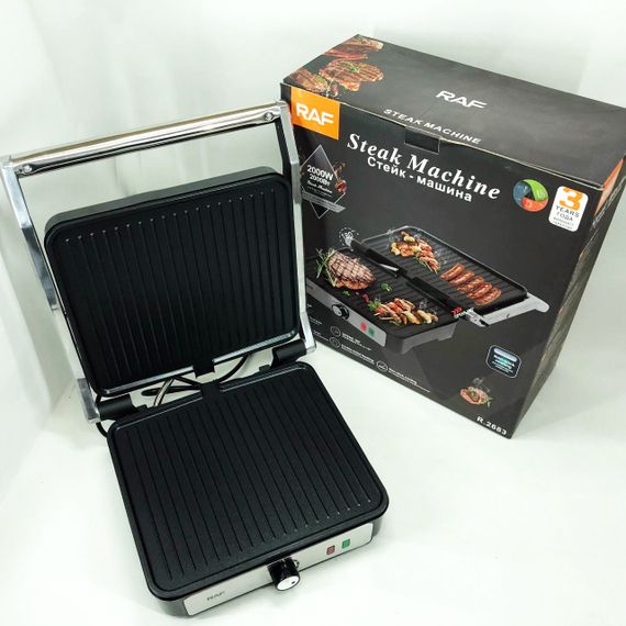 Притискний гриль RAF, Електрогриль для приготування стейків, Грильниця для стейків OW-89 | Зображення 8