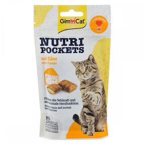 Ласощі для котів GimCat Nutri Pockets Cheese із сиром 60 гр