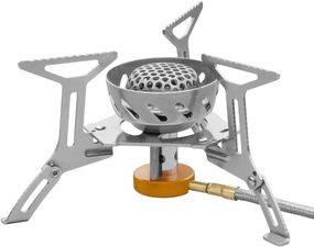 Пальник газовий Tramp TRG-047 зі шлангом і подвійний вбудованою ветрозащитой