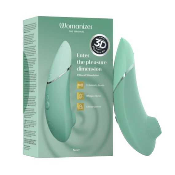 Безконтактний вакуумний кліторальний стимулятор Womanizer Next Sage, зелений sexstyle