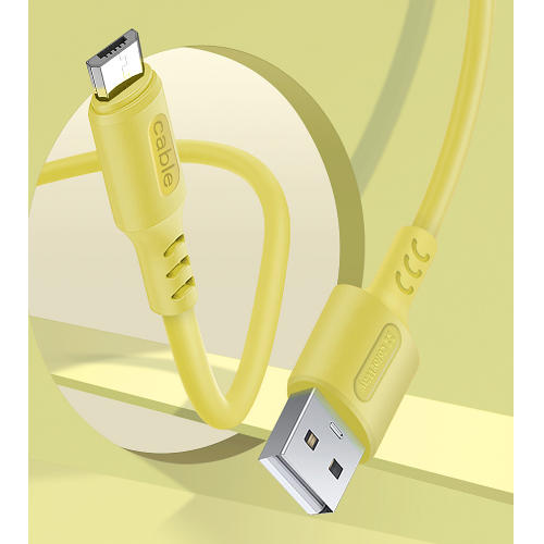 Кабель USB MicroUSB ColorWay CW-CBUM043-Y 2,4A 1м жовтий | Зображення 4