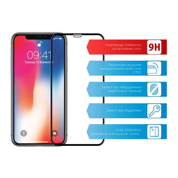 Скло захисне ACCLAB Full Glue Apple iPhone XR/11 (1283126508196) | Зображення 1