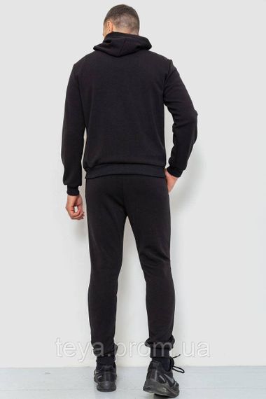 Спортивний костюм чоловічий двонитка, колір чорний, розміри M, L, L, XL, XXL FA_008320 | Зображення 3
