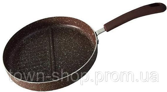 Сковорода-гриль Fissman Mosses Stone Ø26см с разделителем FN-AL-4300 | Зображення 1