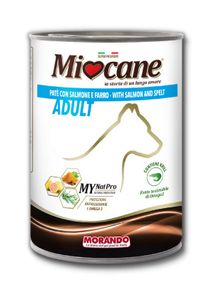 Корм Morando Miocane Adult Salmon & Spelt вологий з лососем для дорослих собак 400 гр