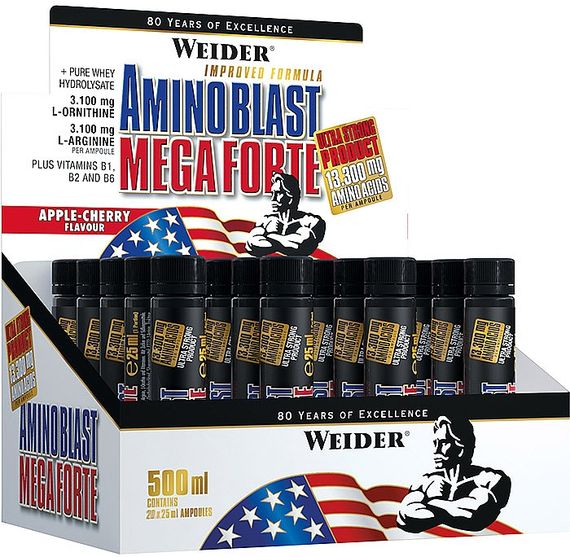 Аминокислотный комплекс Weider Amino Blast Mega Forte 20x25 ml (Apple-cherry)