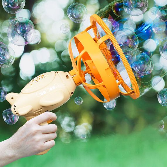 Пистолет для мыльных пузырей H035 Bubble Gun с пропеллером 2in1 + bottle 250ml Biege | Зображення 3