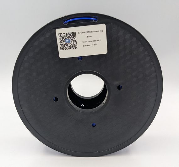 PETG-пластик MT Filament для 3D-принтера 1.75 мм 1 кг синий (3DMT-PETG1.75-01-BL) | Зображення 2