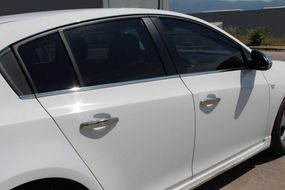 Молдинги стекол (нерж) HB, Carmos - Турецька сталь для Chevrolet Cruze 2009-2015 рр