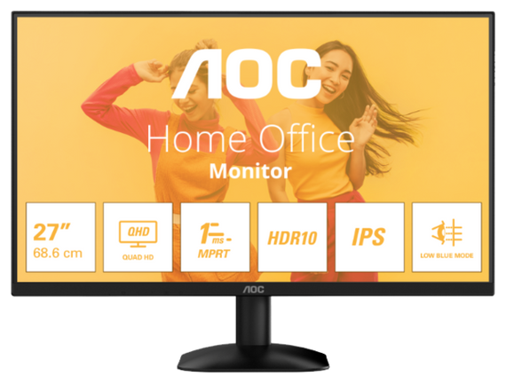 Монiтор 27" AOC Q27B35E Black