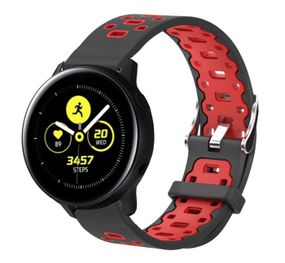 Спортивный ремешок Primo Perfor Classic для часов Samsung Galaxy Watch Active / Active 2 - Black&Red