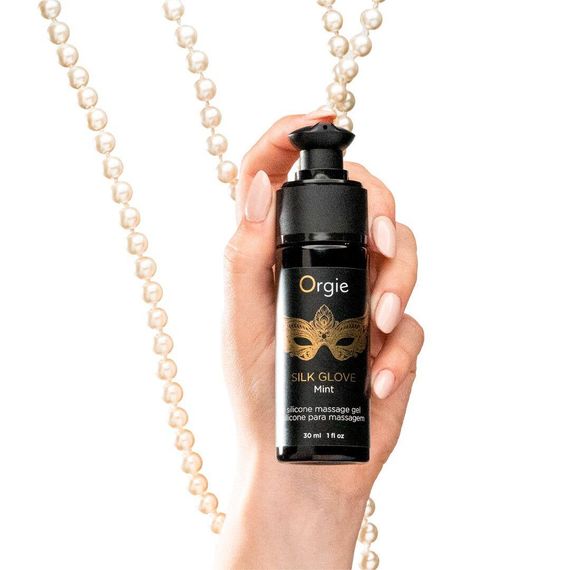 Набір для перлинного масажу Orgie – Pearls Lust Massage (30 мл), силіконовий гель, намисто | Зображення 1