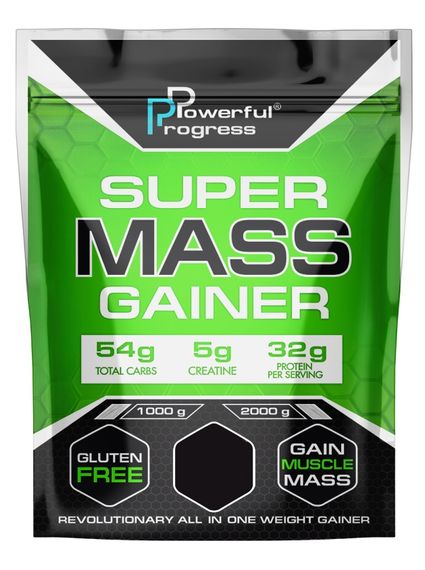 Гейнер Powerful Progress Super Mass Gainer 2000 g /20 servings/ Forest Fruit