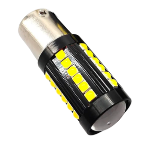 Автолампа светодиодная 1156 BA15S, 3030х33 smd, 10Вт, линза, Canbus (обманка), 12-24 В